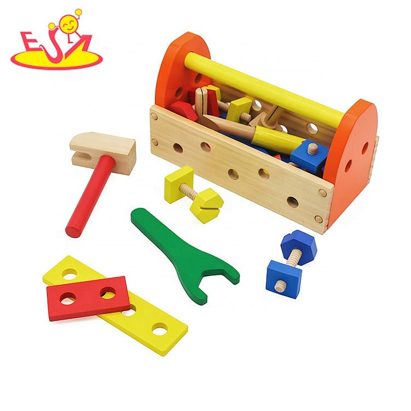 Customize educational wooden toy toolbox for children W03D136