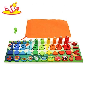 Customize colored wooden magnetic letter tracing board for kids W12D227