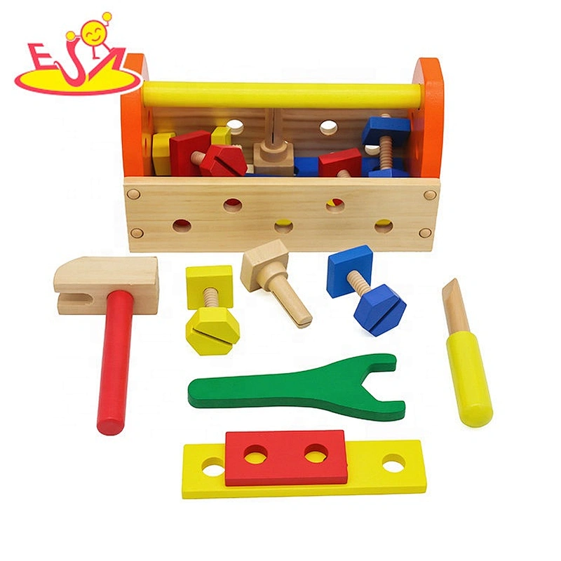 Customize educational wooden toy toolbox for children W03D136