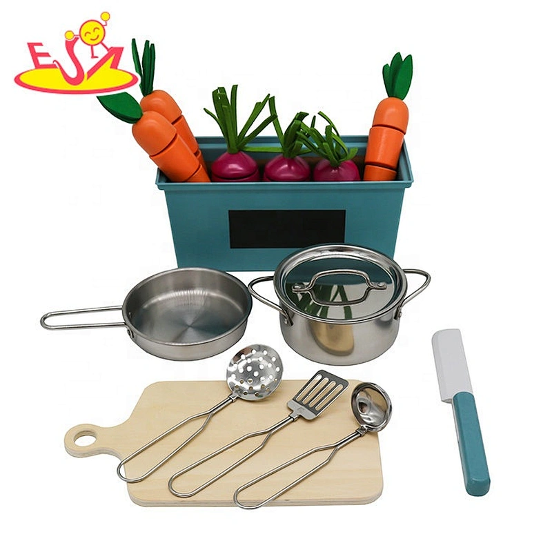 New sale kids white wooden kitchen toy set with lights and sounds W10C493G