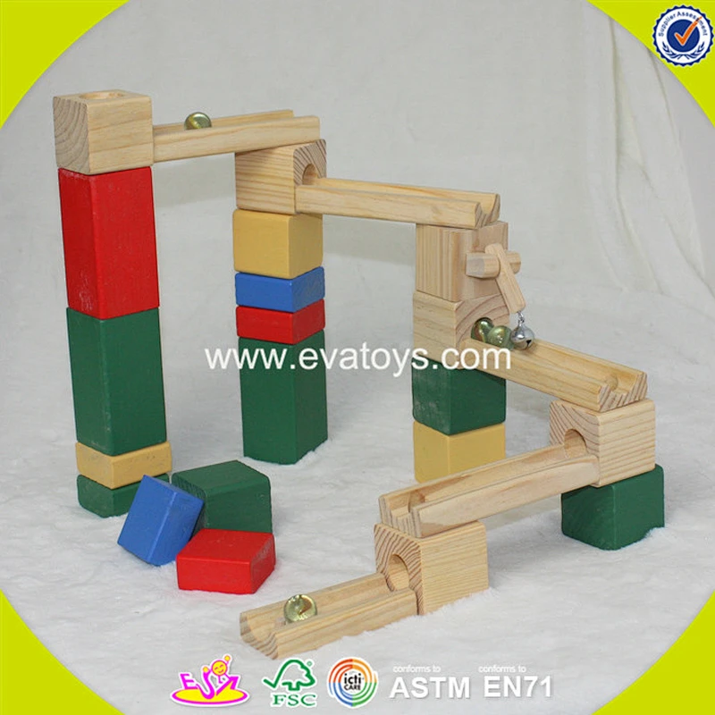 2018 wholesale baby wooden marble run toy funny kids wooden marble run toy best children wooden marble run toy W13A095