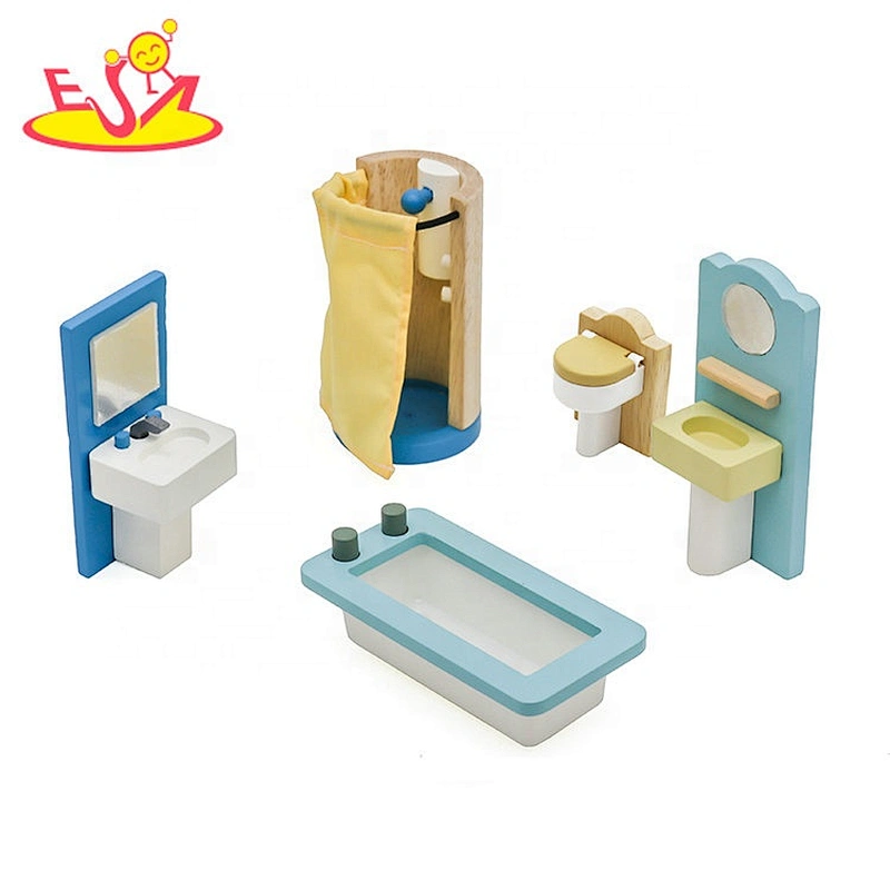 2020 Customize pretend play wooden dollhouse furniture toy for baby W06B101