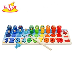 Customize colored wooden magnetic letter tracing board for kids W12D227
