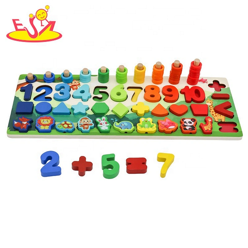 Customize colored wooden magnetic letter tracing board for kids W12D227