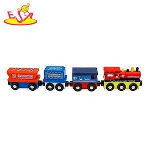 New hottest educational wooden magnetic train set for kids W04A481
