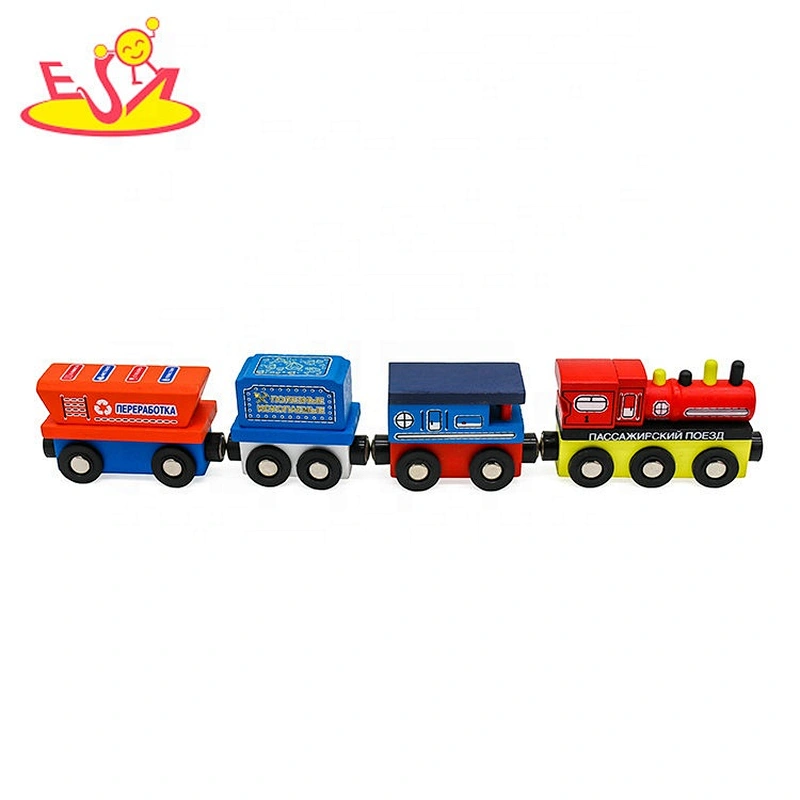 New hottest educational wooden magnetic train set for kids W04A481
