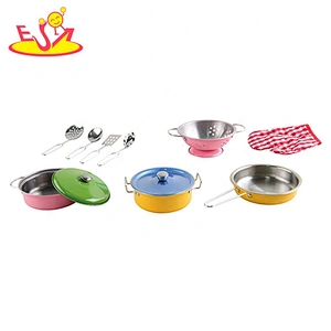 High quality 10 PCS metal toy saucepan set for children M03A006