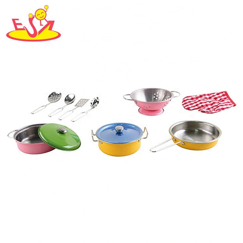 High quality 10 PCS metal toy saucepan set for children M03A006