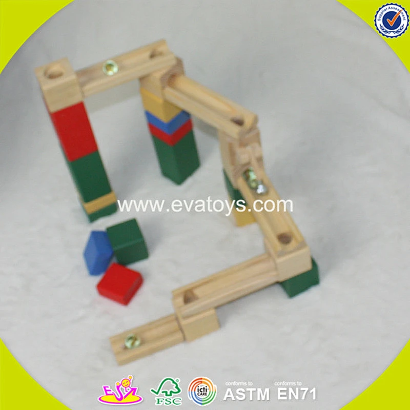 2018 wholesale baby wooden marble run toy funny kids wooden marble run toy best children wooden marble run toy W13A095