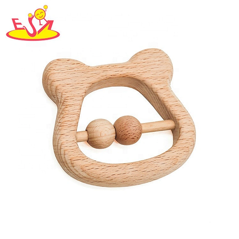 2020 High quality montessori wooden rattle teether for infant W08K285