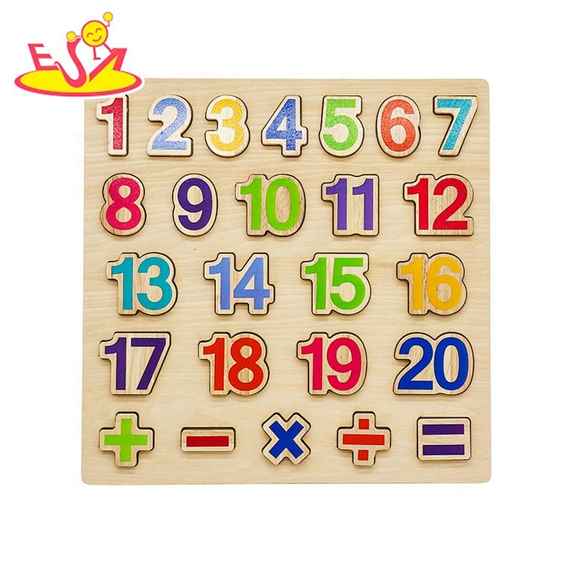 Multi-function montessori matching wooden math toy for children W14B127