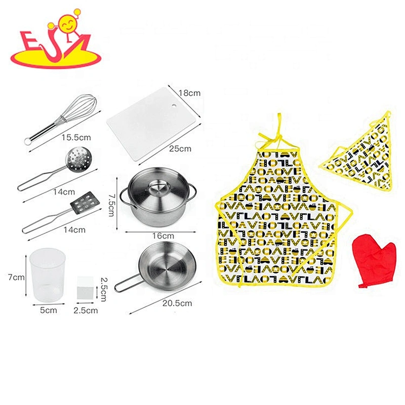 New sale kids white wooden kitchen toy set with lights and sounds W10C493G