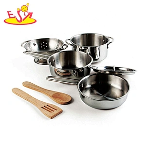 wholesale 10 PCS metal kitchen toy pots and pans set for kids M03A022
