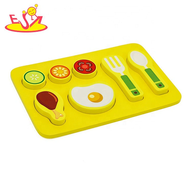 Customize simulation toys wooden toy food sets for kids W10B349