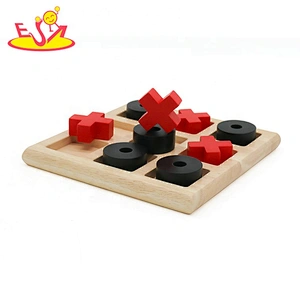 Classic Tic-Tac-Toe wooden XO game for children W11A120