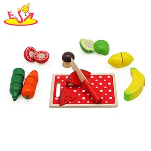 Customize simulation toys wooden toy food sets for kids W10B349