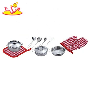 Customize 9 PCS metal toy kitchen accessories for kids M03A020