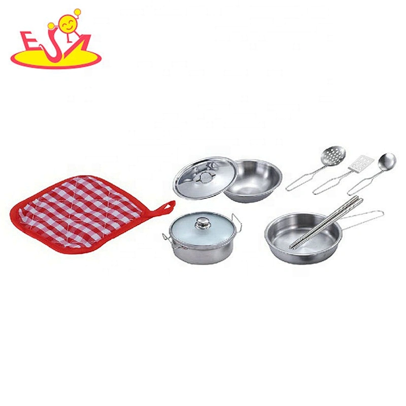 High quality 13 PCS metal play kitchen pots and pans set for kids M03A009