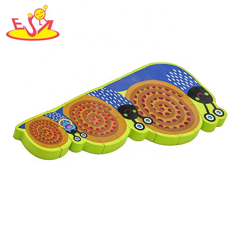 Customize cartoon wooden snail jigsaw puzzle for kids W14D122