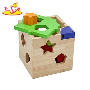 Customize educational wooden shape learning toys for toddlers W12D230