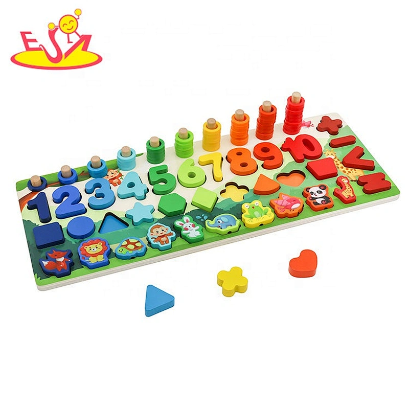 New hottest educational wooden 2 in 1 discovery table for children W12D224
