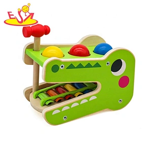 Customize educational wooden pound and tap xylophone for children W07C090