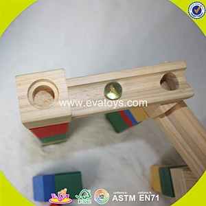 2018 wholesale baby wooden marble run toy funny kids wooden marble run toy best children wooden marble run toy W13A095