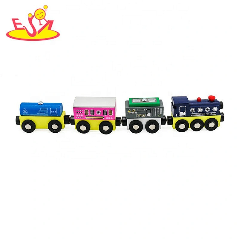 New hottest educational wooden magnetic train set for kids W04A481