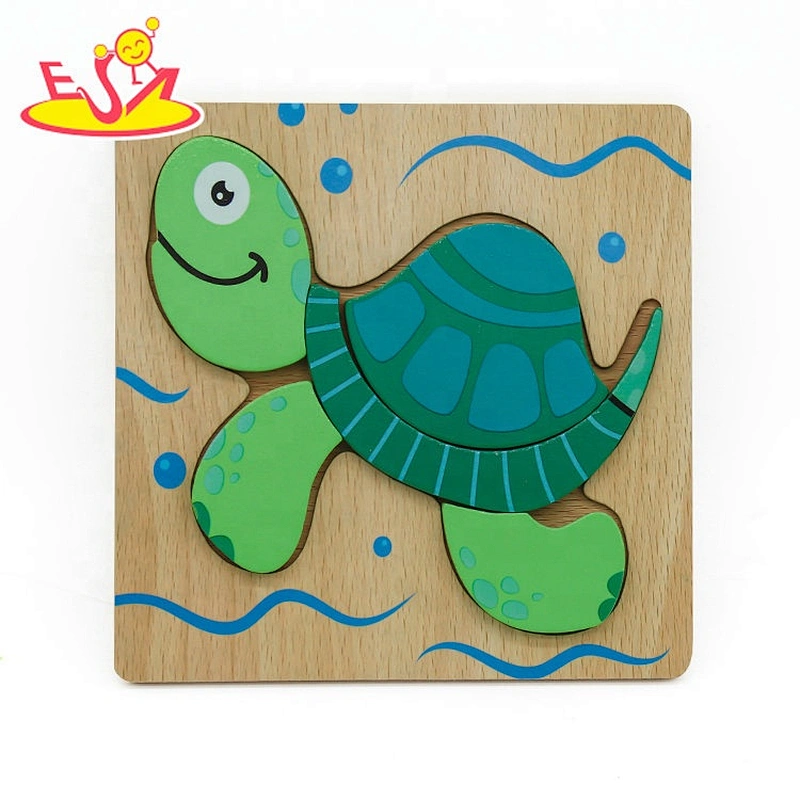 Customize cartoon wooden tortoise puzzle toy for children W14D140