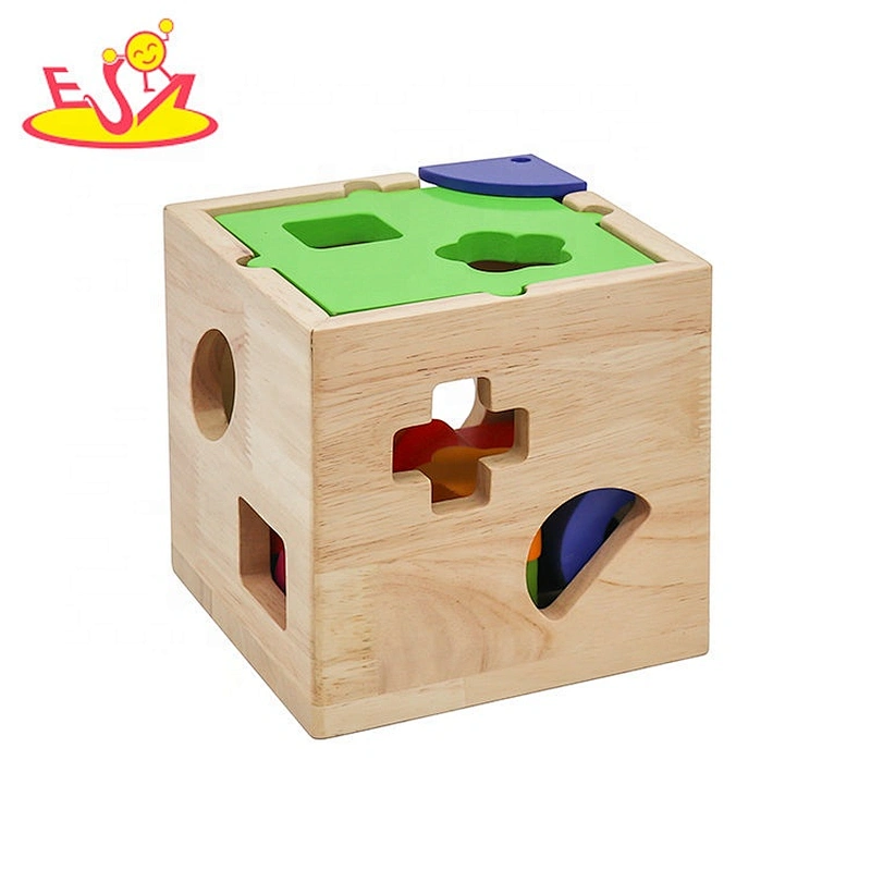 Customize educational wooden shape learning toys for toddlers W12D230