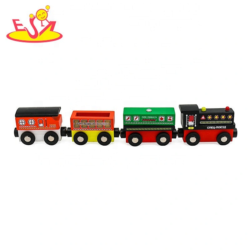 New hottest educational wooden magnetic train set for kids W04A481