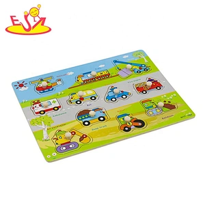 Customize 3d wooden construction car toys for kids W14M244