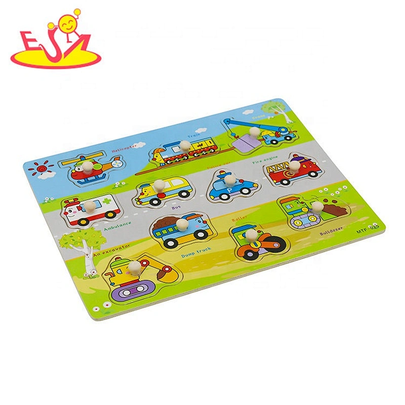 Customize 3d wooden construction car toys for kids W14M244