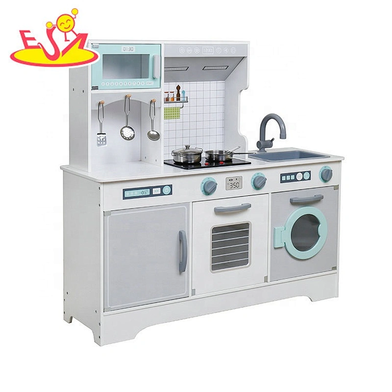 2020 New design pretend play electric wooden cooking toys for kids W10C552