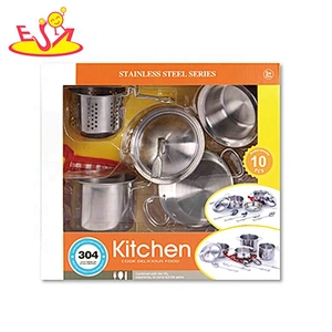 wholesale 8 PCS stainless steel toy saucepans for kids M03A001
