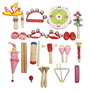 wholesale 22PCS musical wooden toy drum kit for children W07A161