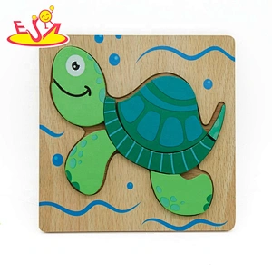 Customize cartoon wooden peacock puzzle toy for children W14D139