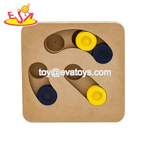 Customize intelligent wooden dog puzzle treat toy for training nosework W06F138