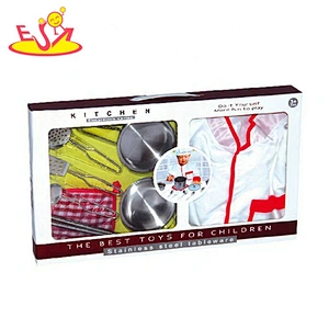Customize 11 PCS stainless steel toy kitchen accessories set for children M03A021