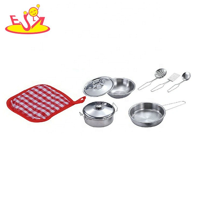 Customize 11 PCS stainless steel play saucepan set for children M03A019