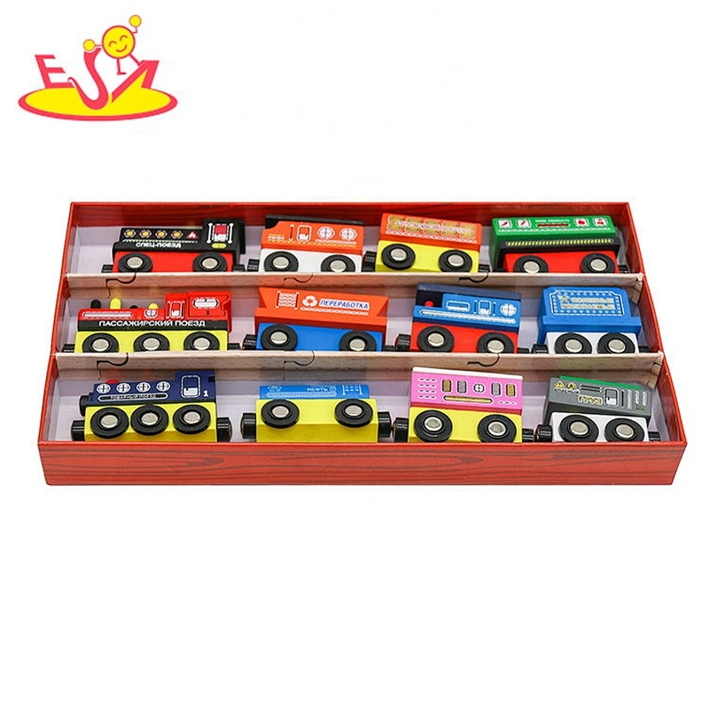 New hottest educational wooden magnetic train set for kids W04A481