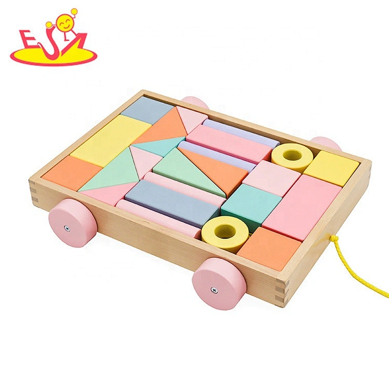 Customize educational wooden building bricks toys for kids W13A222