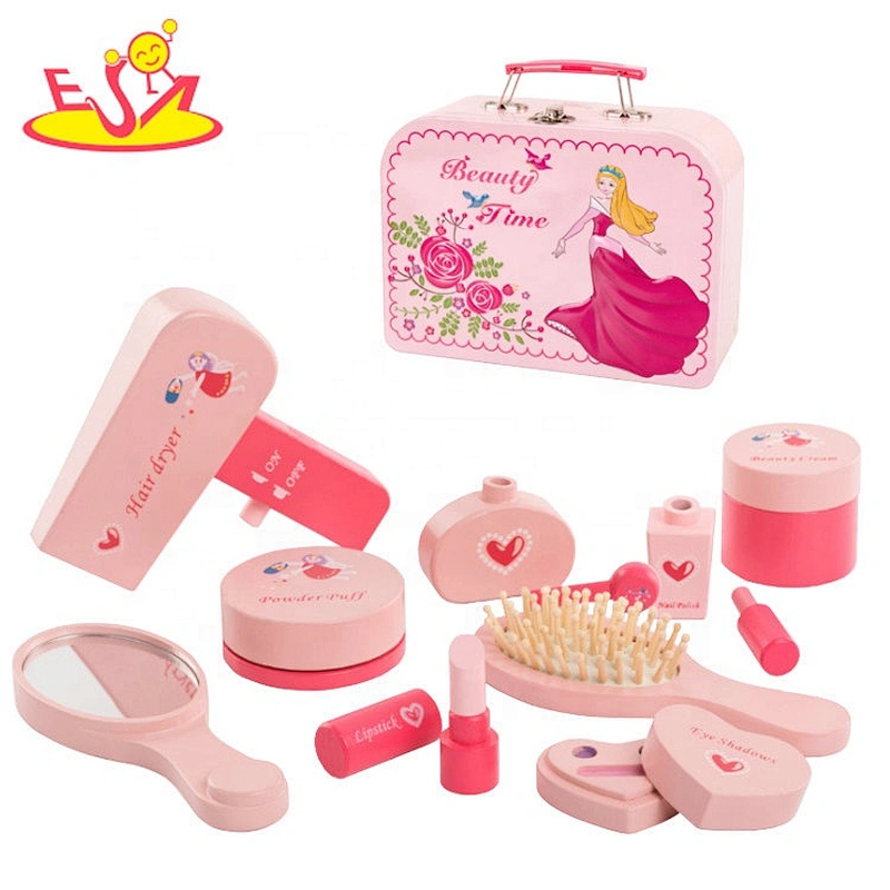 Customize simulation play wooden pretend makeup toy for girls W10D294