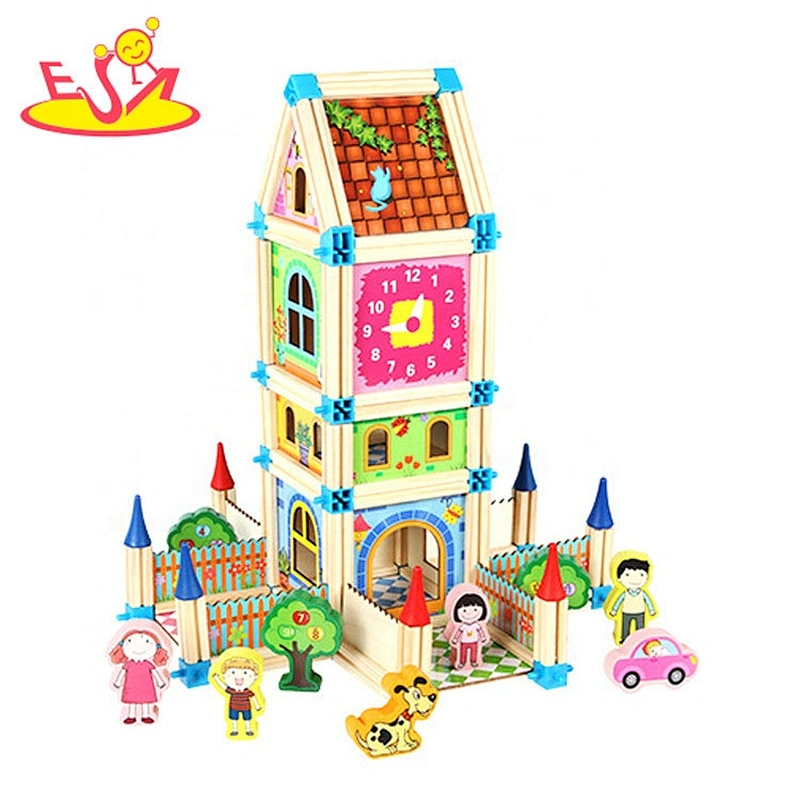 Customize DIY wooden building toy for children W13A211
