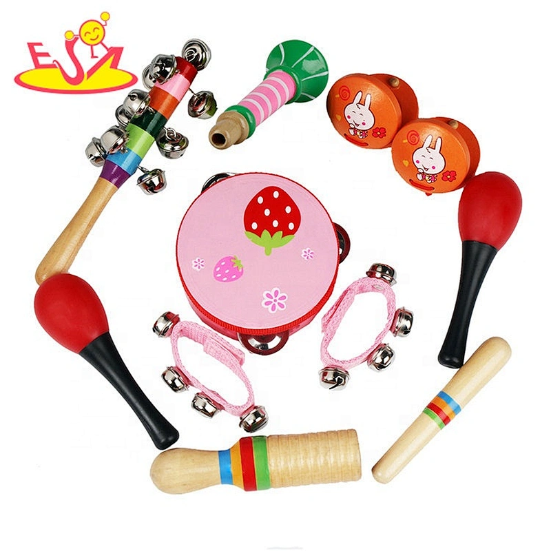 wholesale 10PCS musical wooden toy rhythm set for baby W07A162