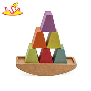 Customize educational wooden balance block set for kids W11F091