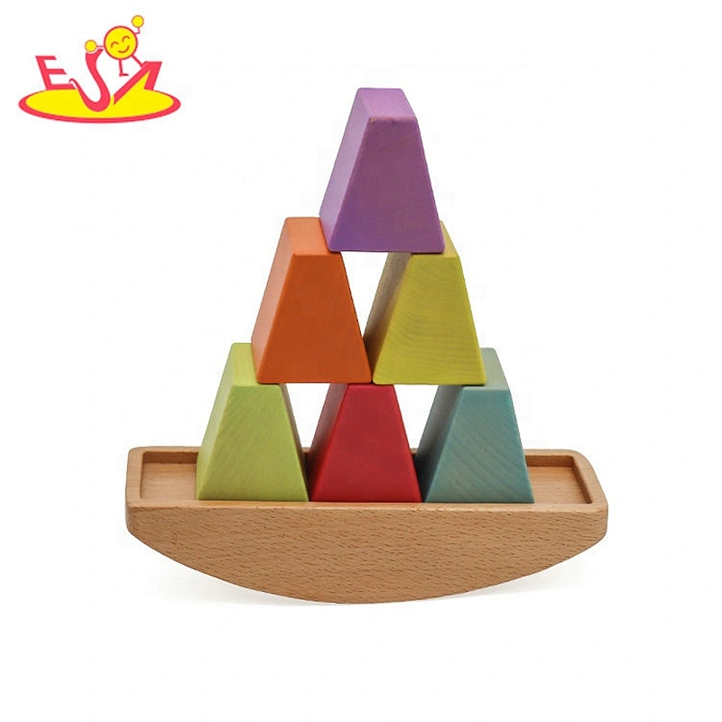 Customize educational wooden balance block set for kids W11F091
