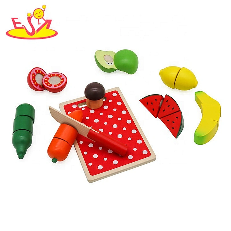 Customize simulation toys wooden toy food sets for kids W10B349