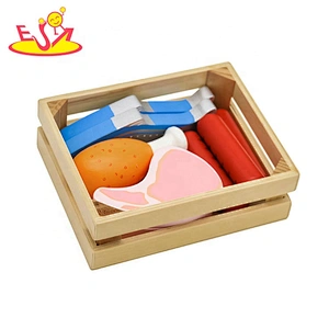 New hottest simulation play wooden toy food for children W10B346