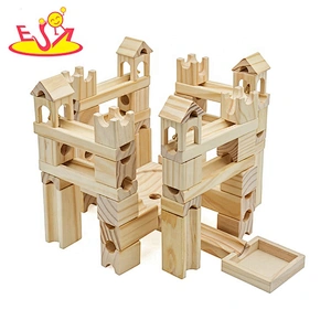 New arrival preschool wooden marble run set for kids W04E107